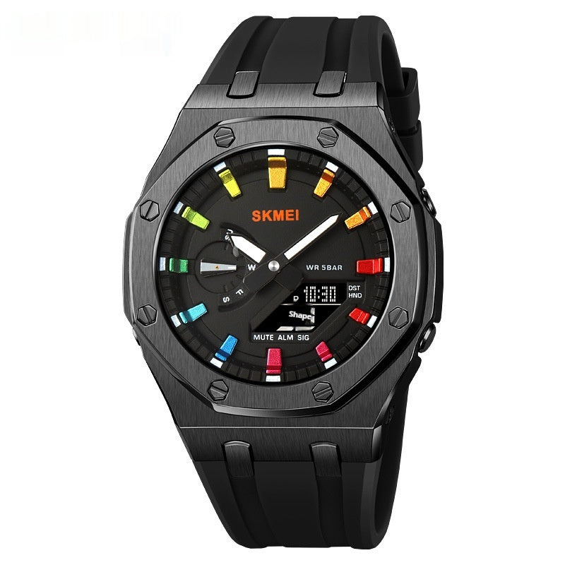 Montre Sport Électronique Étanche 100g - LED Lumineuse Multifonction 5 Alarmes SADJÉ