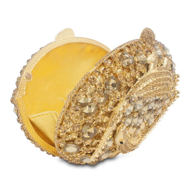 Clutch Sac à Main de Soirée Strass - Pochette Bijoux Femme