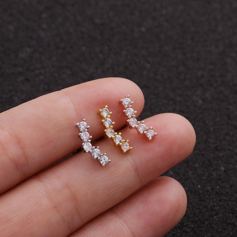 Boucles d'Oreilles Motif Feuilles Acier Inoxydable 22g - 18 Variations