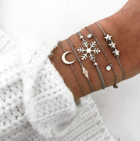 Ensemble Bracelets Bohèmes Vintage 40g Perles Naturelles