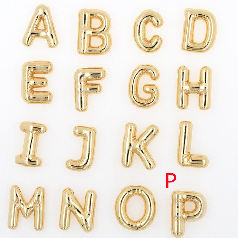 Pendentif Brillance Initiale Cuivre Étincelant - 26 Lettres