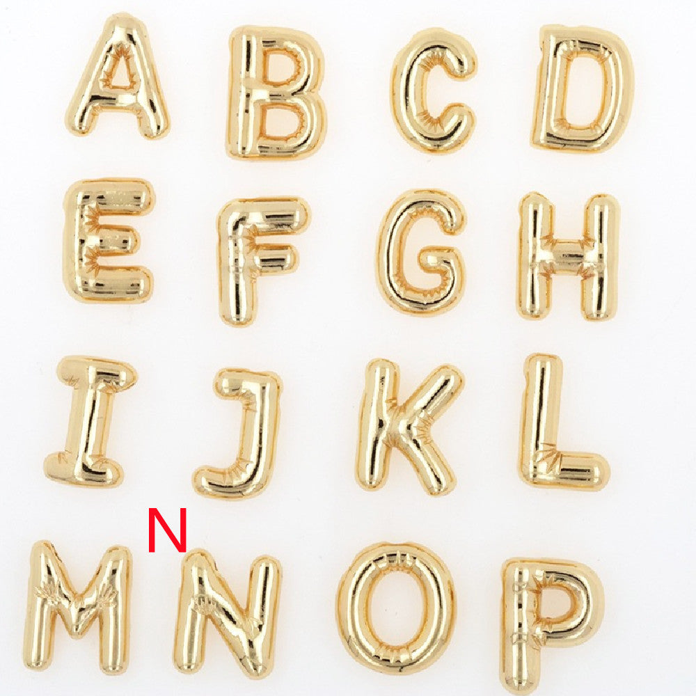 Pendentif Brillance Initiale Cuivre Étincelant - 26 Lettres