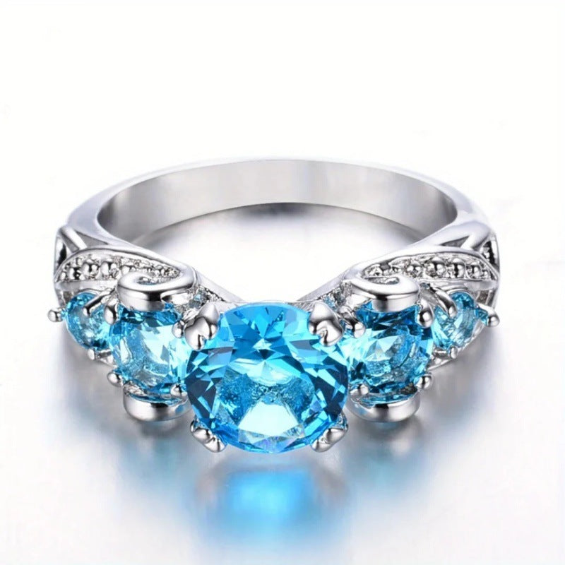 Bague Zircon Vert Ovale 18g - Pierre Synthétique