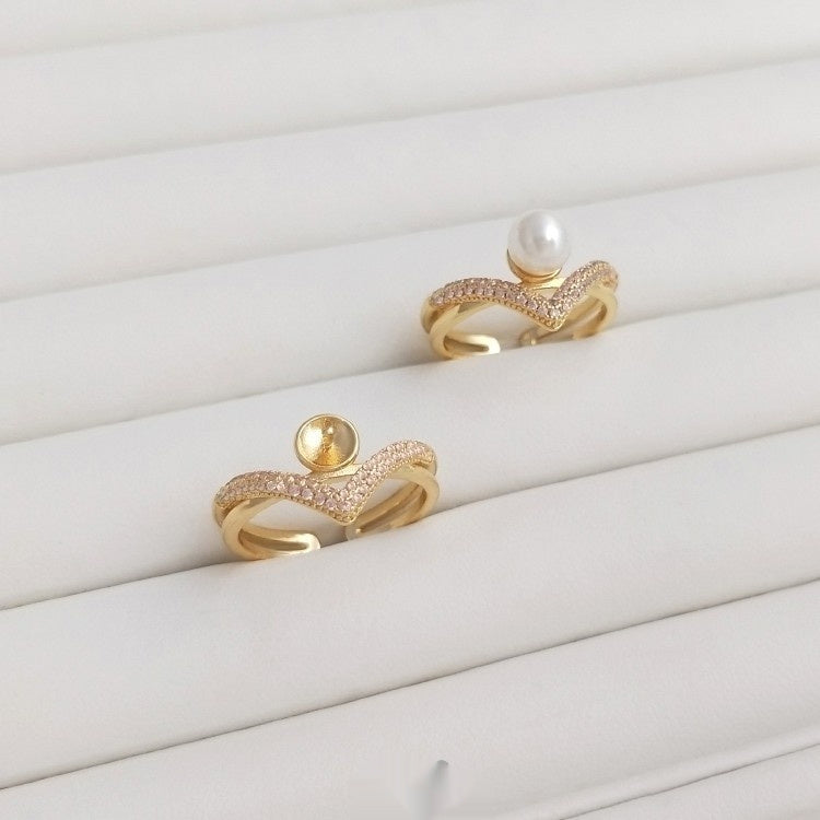 Porte-bague Zircon Micro-Incrusté 25g