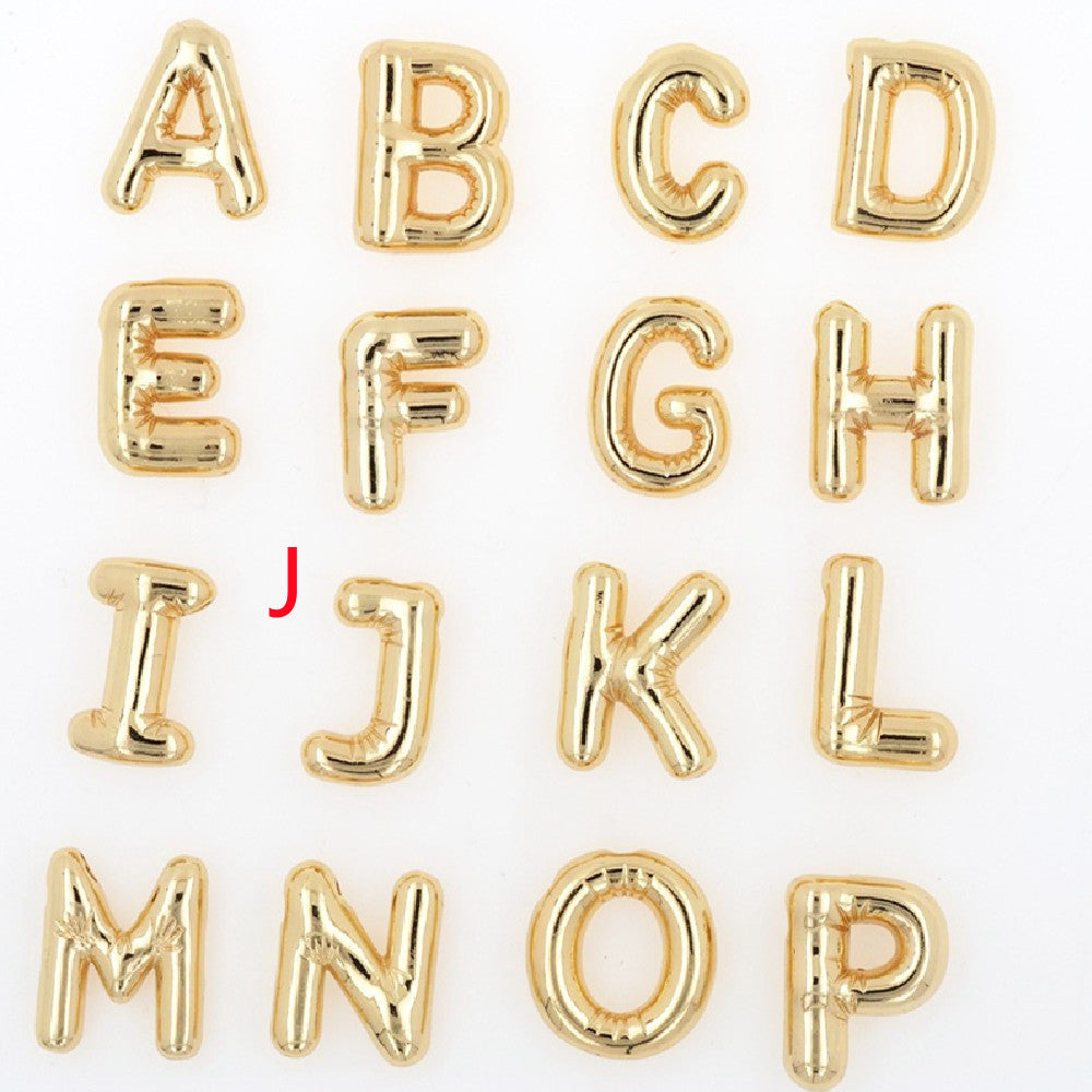 Pendentif Brillance Initiale Cuivre Étincelant - 26 Lettres