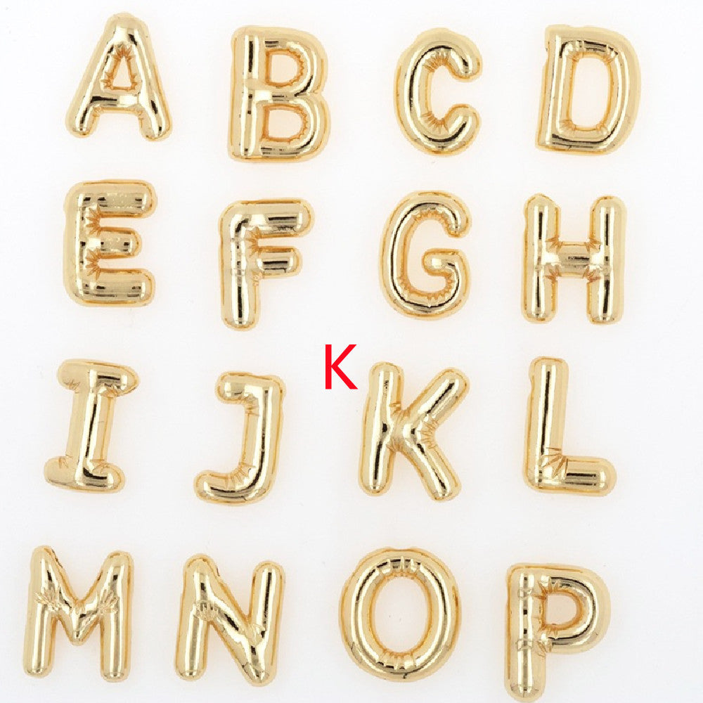 Pendentif Brillance Initiale Cuivre Étincelant - 26 Lettres