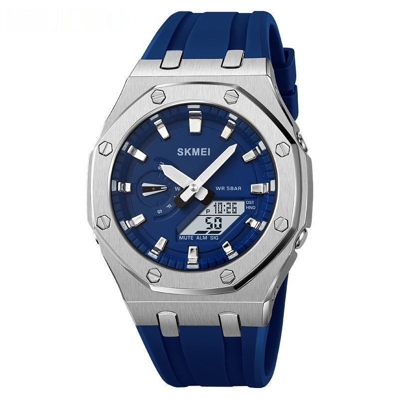Montre Sport Électronique Étanche 100g - LED Lumineuse Multifonction 5 Alarmes SADJÉ