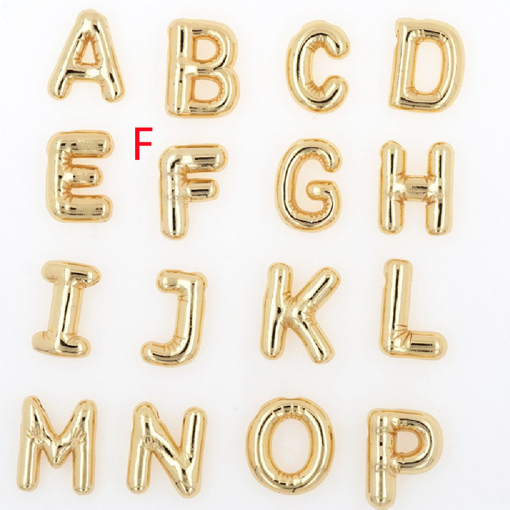 Pendentif Brillance Initiale Cuivre Étincelant - 26 Lettres
