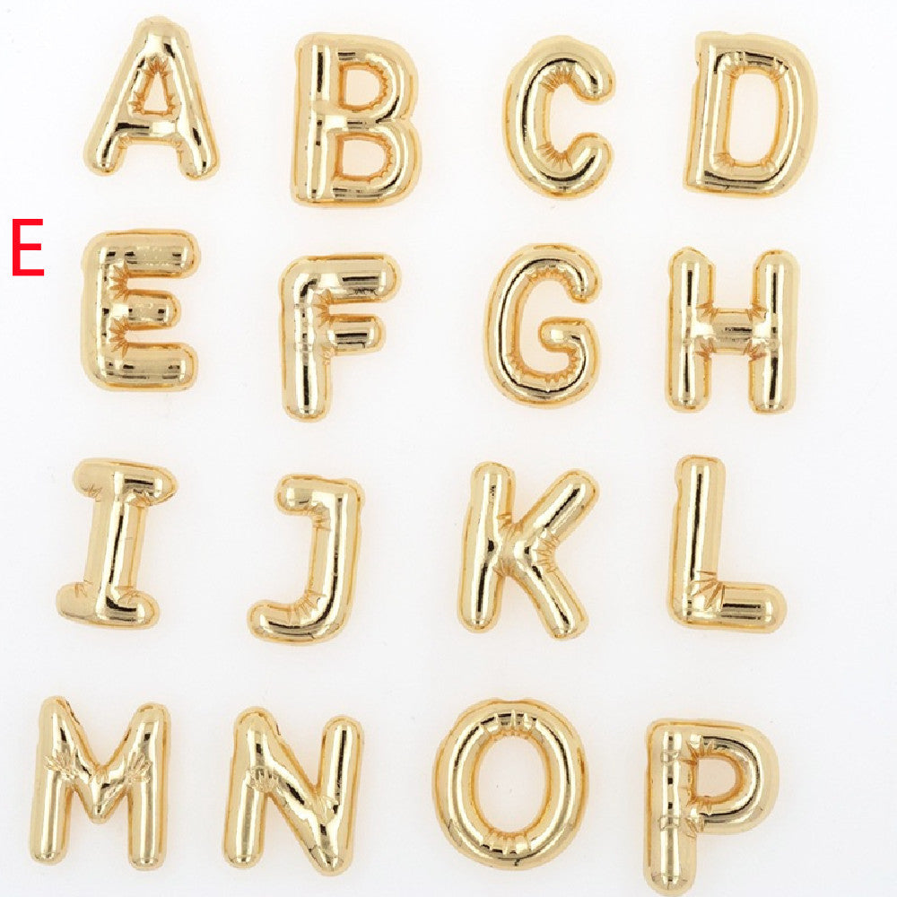 Pendentif Brillance Initiale Cuivre Étincelant - 26 Lettres