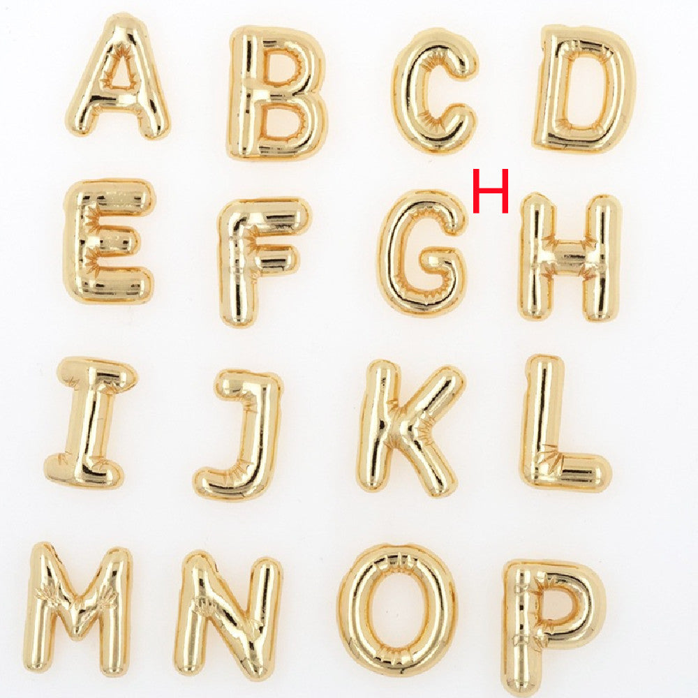 Pendentif Brillance Initiale Cuivre Étincelant - 26 Lettres