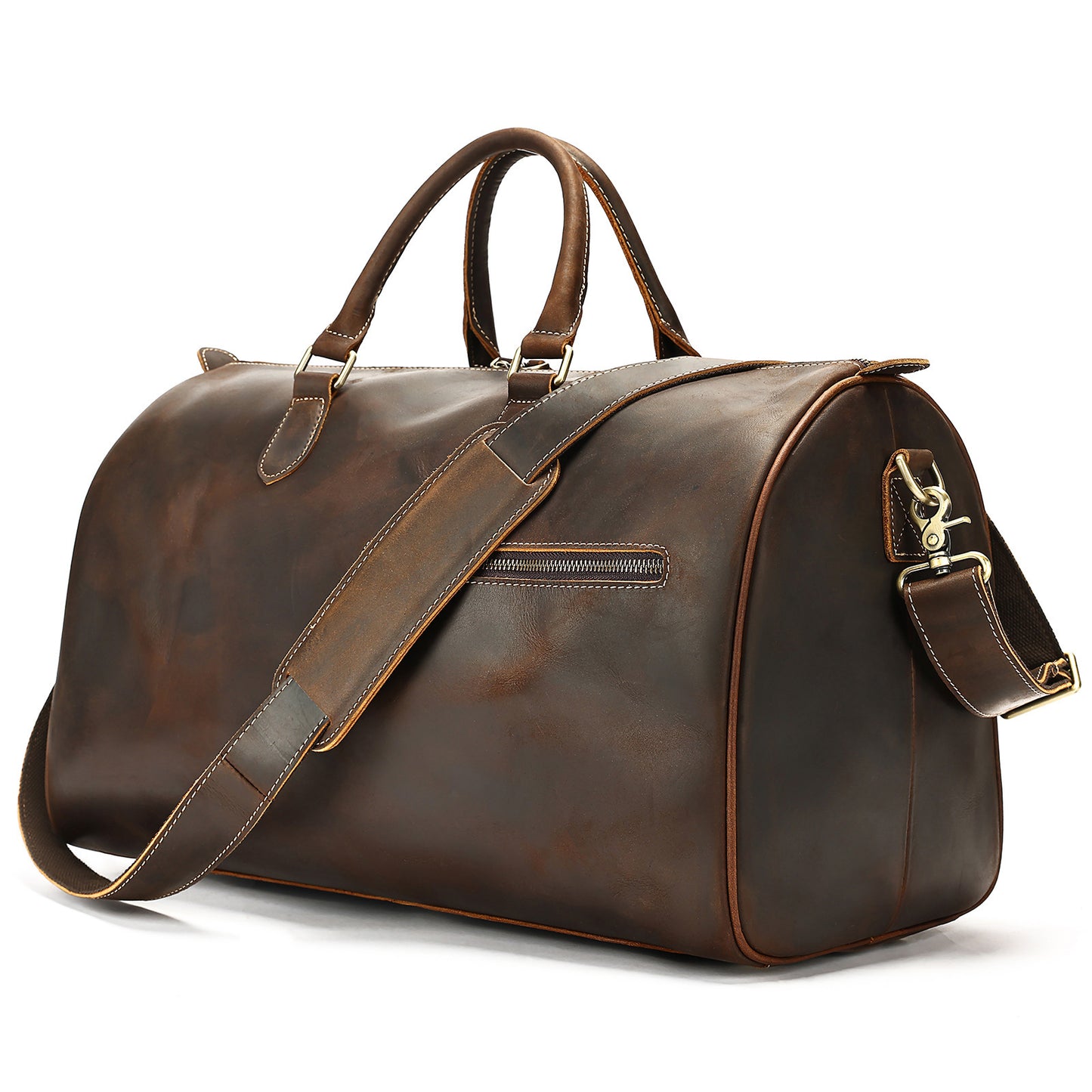 Sac de Voyage Vintage Cuir Grande Capacité - Bandoulière Crossbody