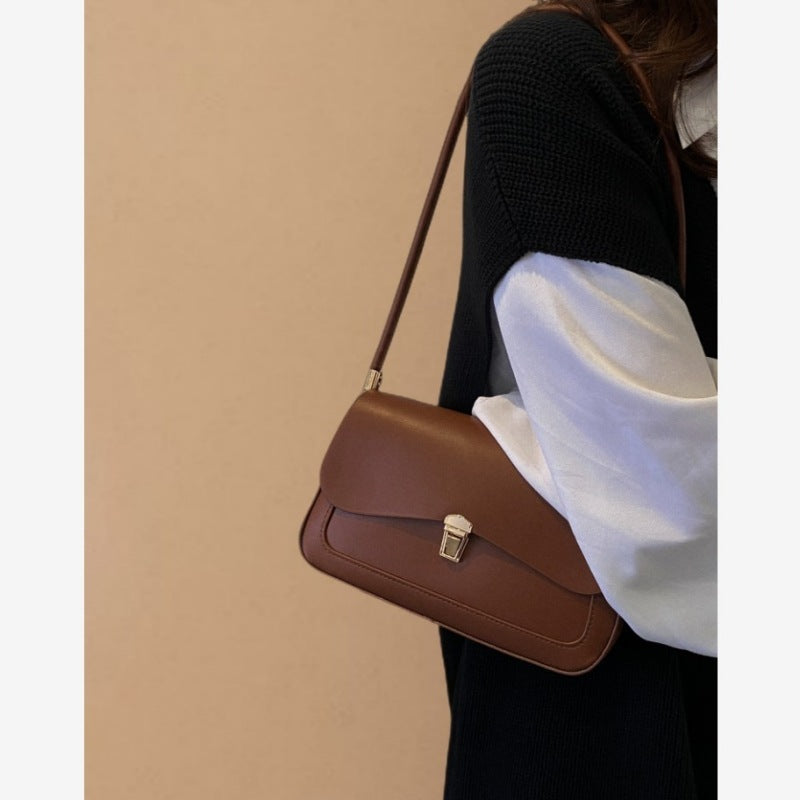 Sac simple à une épaule de couleur unie pour femme