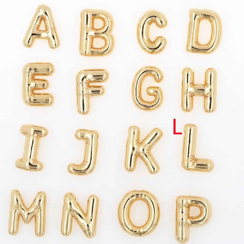 Pendentif Brillance Initiale Cuivre Étincelant - 26 Lettres