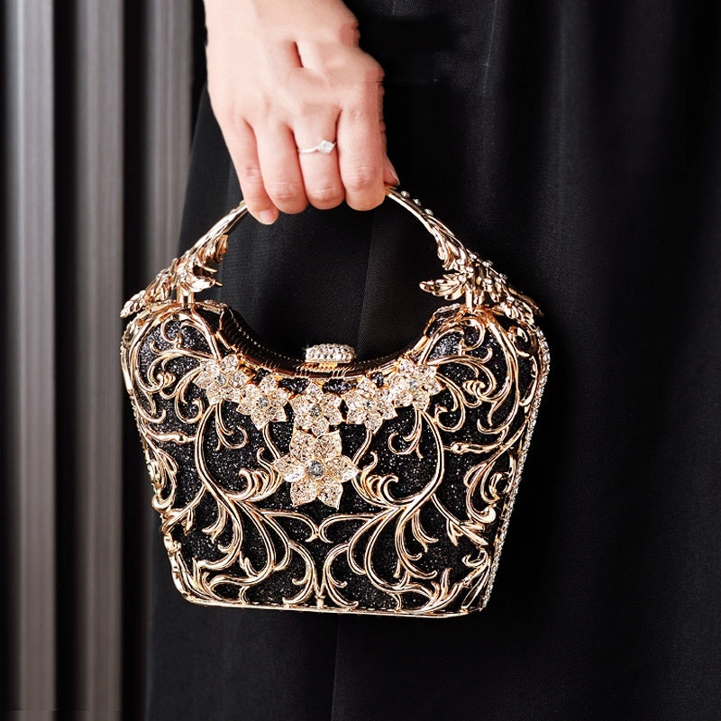 Pochette de Soirée Ajourée Brillante - Sac Banquet