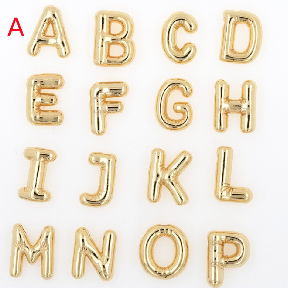 Pendentif Brillance Initiale Cuivre Étincelant - 26 Lettres
