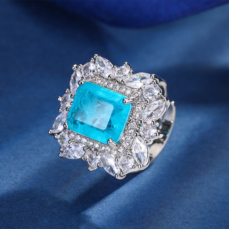 Parure Bijoux Cuivre Plaqué 24g - Motifs Géométriques Carrés