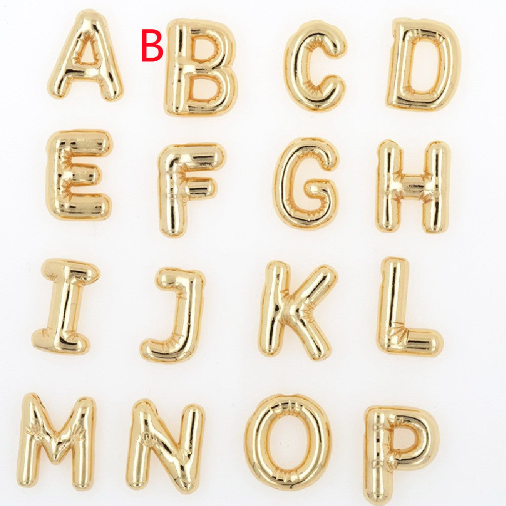 Pendentif Brillance Initiale Cuivre Étincelant - 26 Lettres