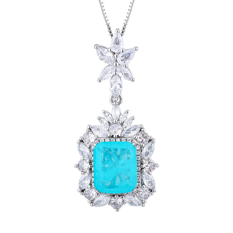 Parure Bijoux Cuivre Plaqué 24g - Motifs Géométriques Carrés