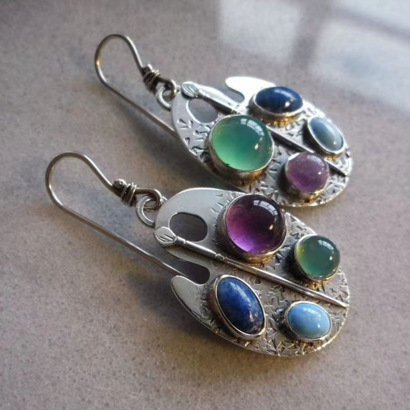 Boucles d'Oreilles Asymétriques 20g - Formes Géométriques Variées