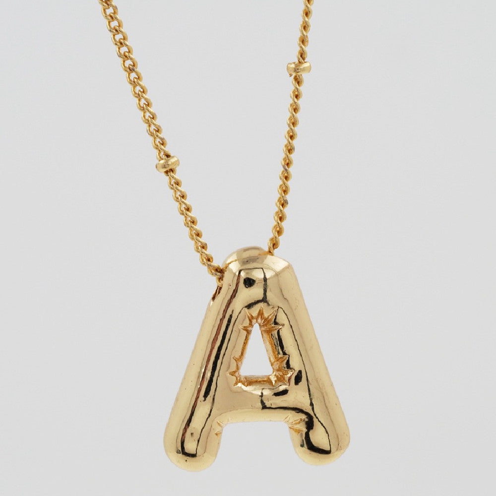 Pendentif Brillance Initiale Cuivre Étincelant - 26 Lettres
