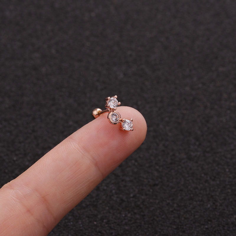 Boucles d'Oreilles Motif Feuilles Acier Inoxydable 22g - 18 Variations