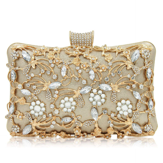 Sac à Main Strass Style Oriental 450g - Chaîne Poignée