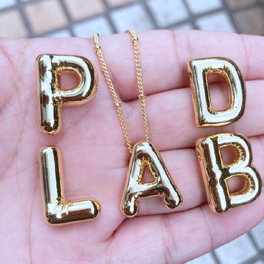 Pendentif Brillance Initiale Cuivre Étincelant - 26 Lettres
