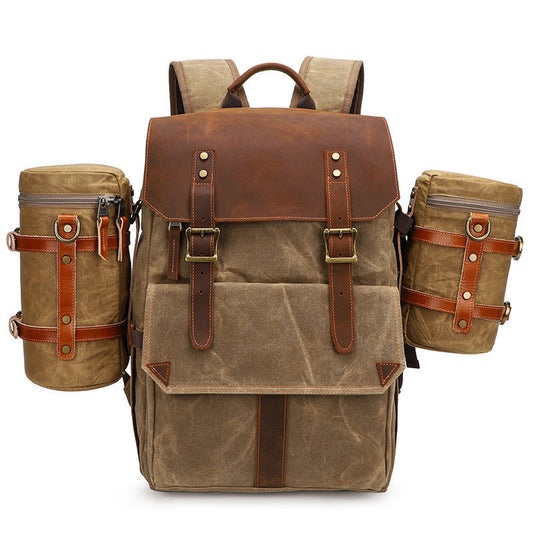 Sac Photo Reflex Imperméable Toile Canvas - Protection Étanche