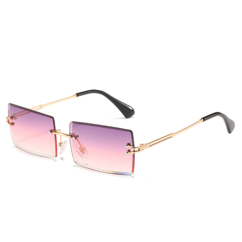 Lunettes Rectangle Sans Cadre Femme Alliage 56g | SADJÉ