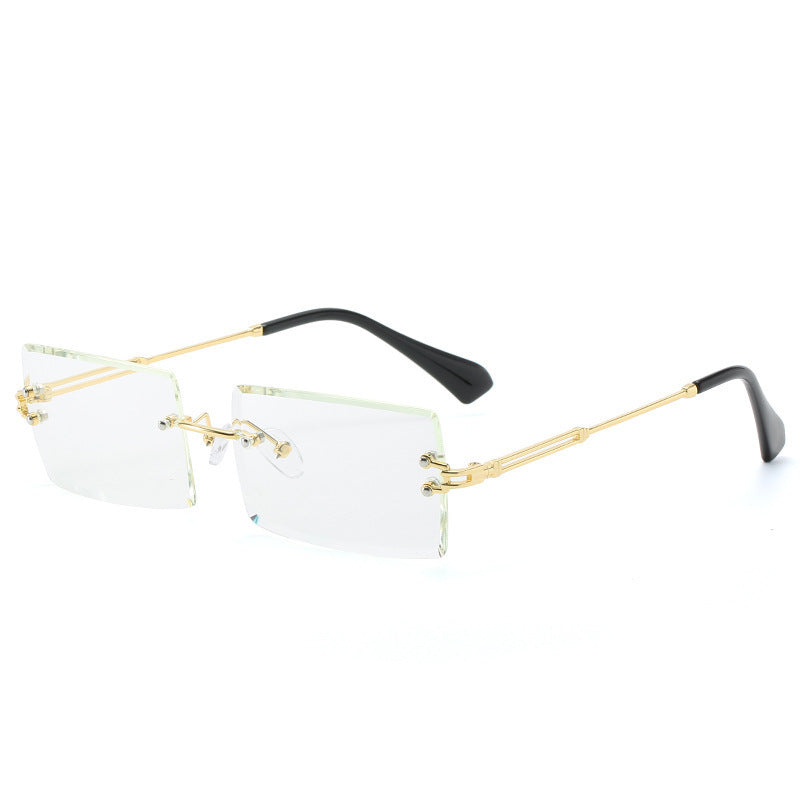 Lunettes Rectangle Sans Cadre Femme Alliage 56g | SADJÉ
