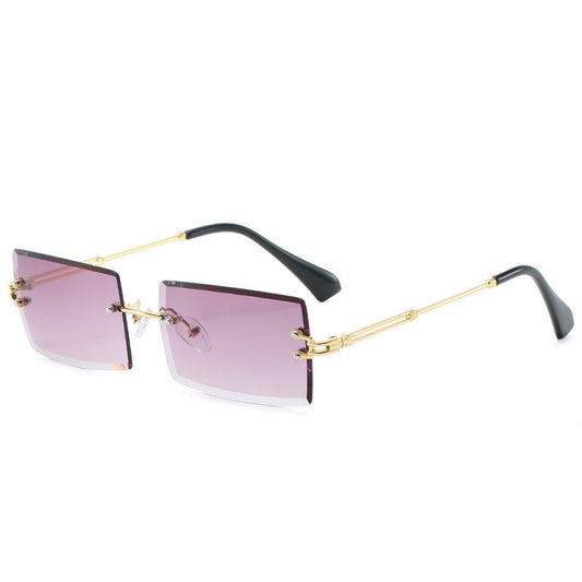 Lunettes Rectangle Sans Cadre Femme Alliage 56g | SADJÉ