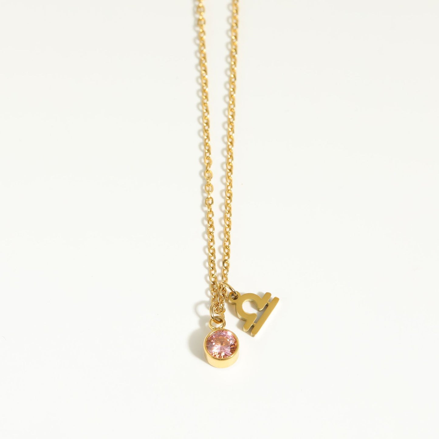 Collier Pendentif Zircon 5mm 15g - 12 Signes Zodiacaux