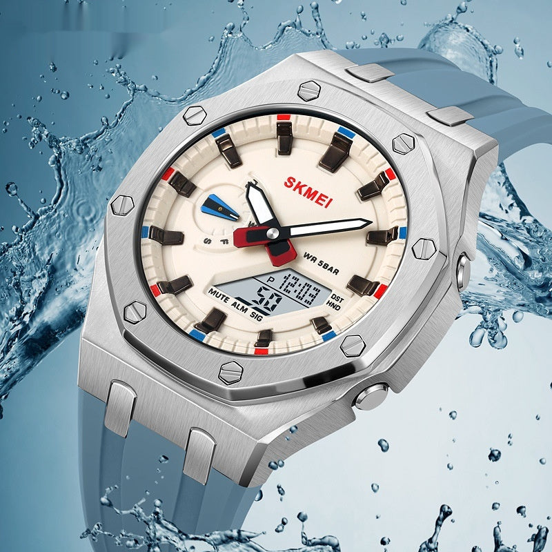 Montre Sport Électronique Étanche 100g - LED Lumineuse Multifonction 5 Alarmes SADJÉ