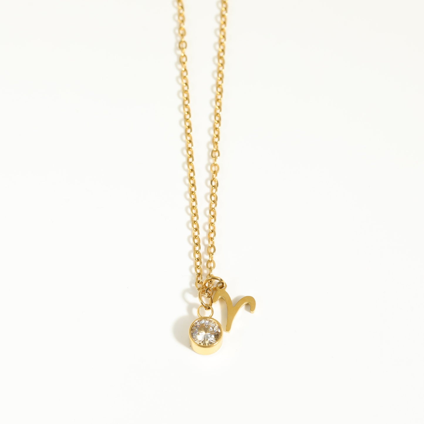 Collier Pendentif Zircon 5mm 15g - 12 Signes Zodiacaux