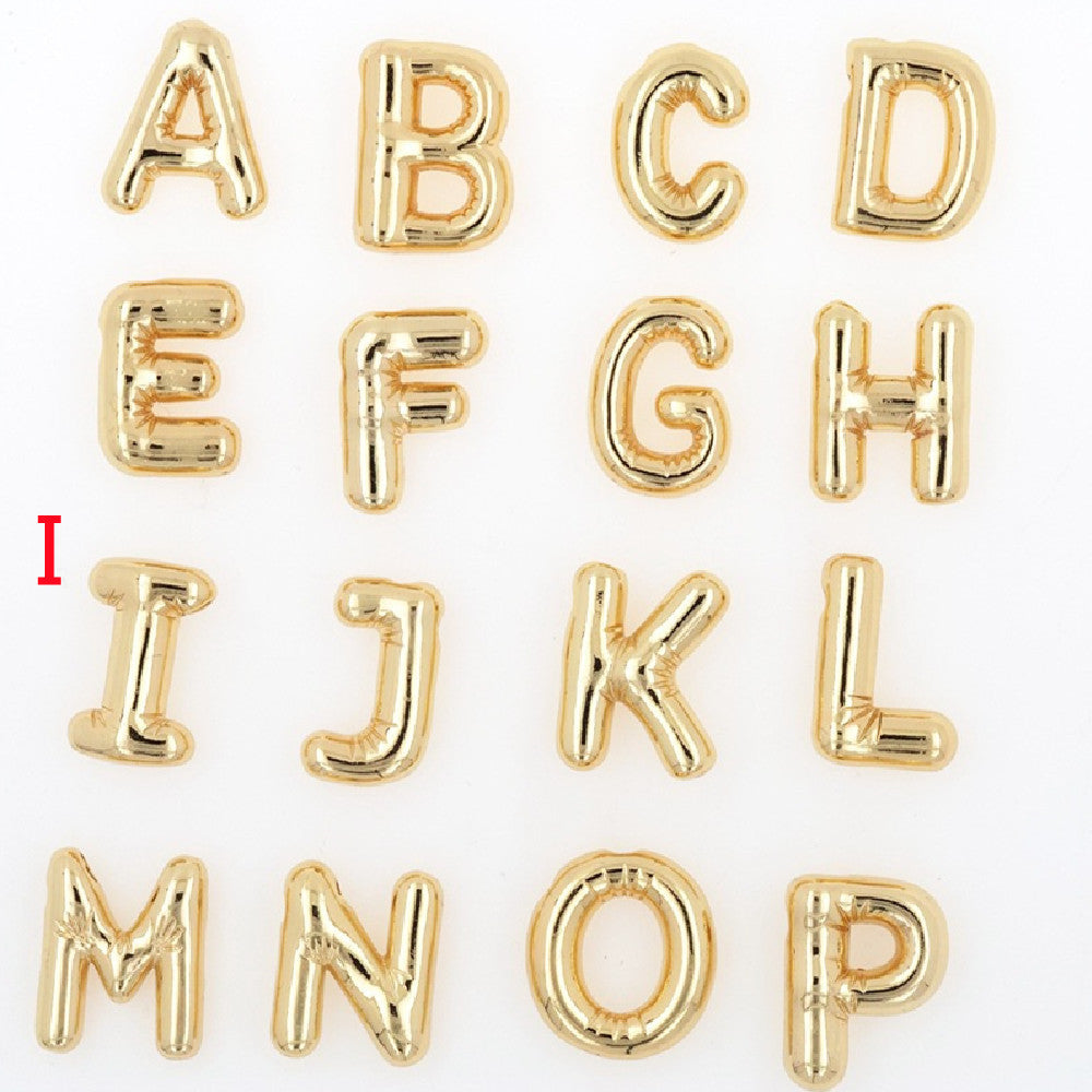 Pendentif Brillance Initiale Cuivre Étincelant - 26 Lettres