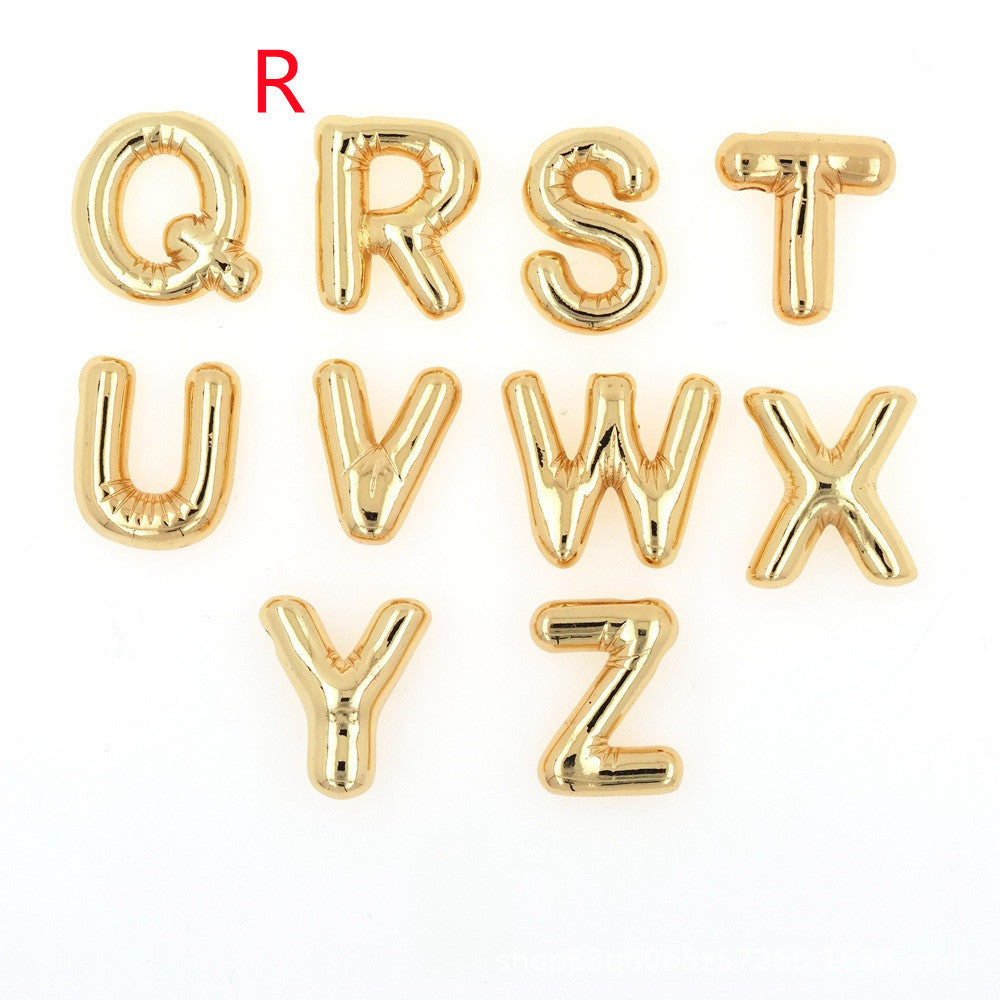 Pendentif Brillance Initiale Cuivre Étincelant - 26 Lettres