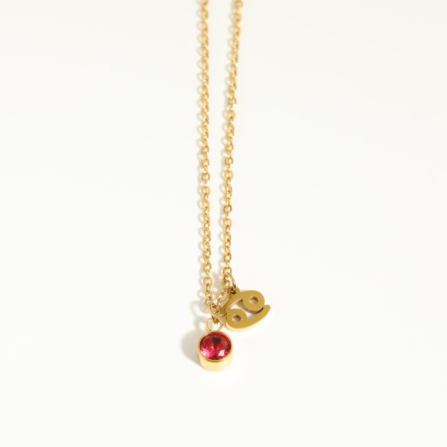 Collier Pendentif Zircon 5mm 15g - 12 Signes Zodiacaux