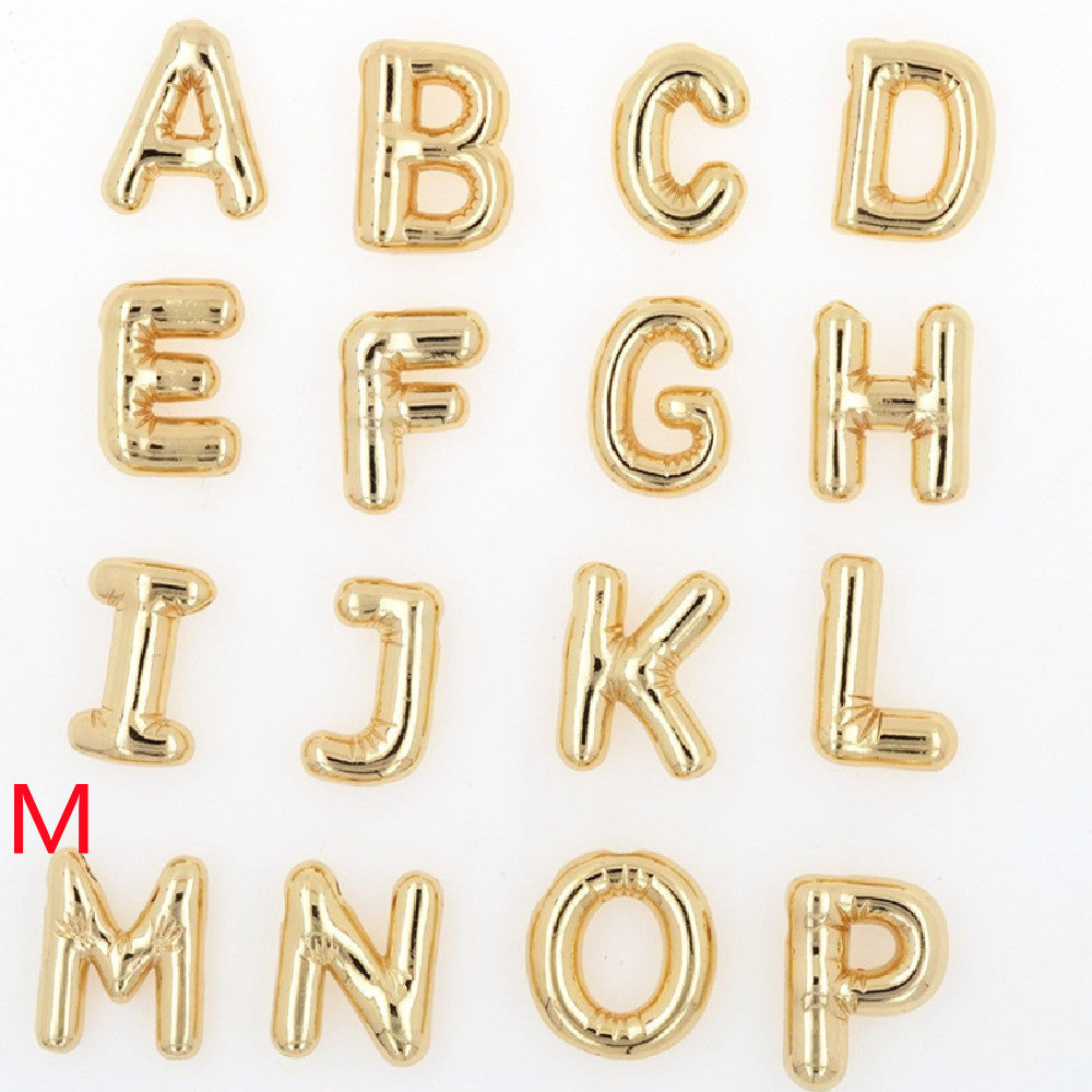 Pendentif Brillance Initiale Cuivre Étincelant - 26 Lettres