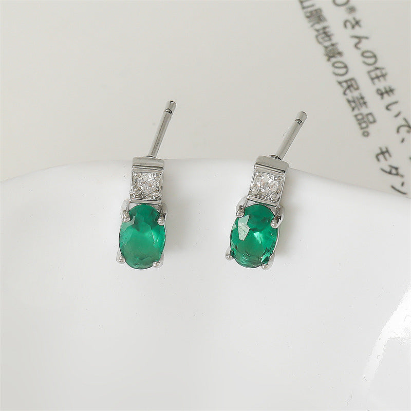Boucles d'Oreilles Cristal Cuivre Plaqué 11g - Formes Géométriques