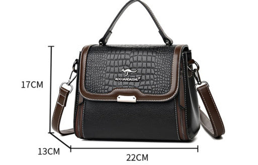Sac Bandoulière Femme PU Carré 600g - Crossbody Compact