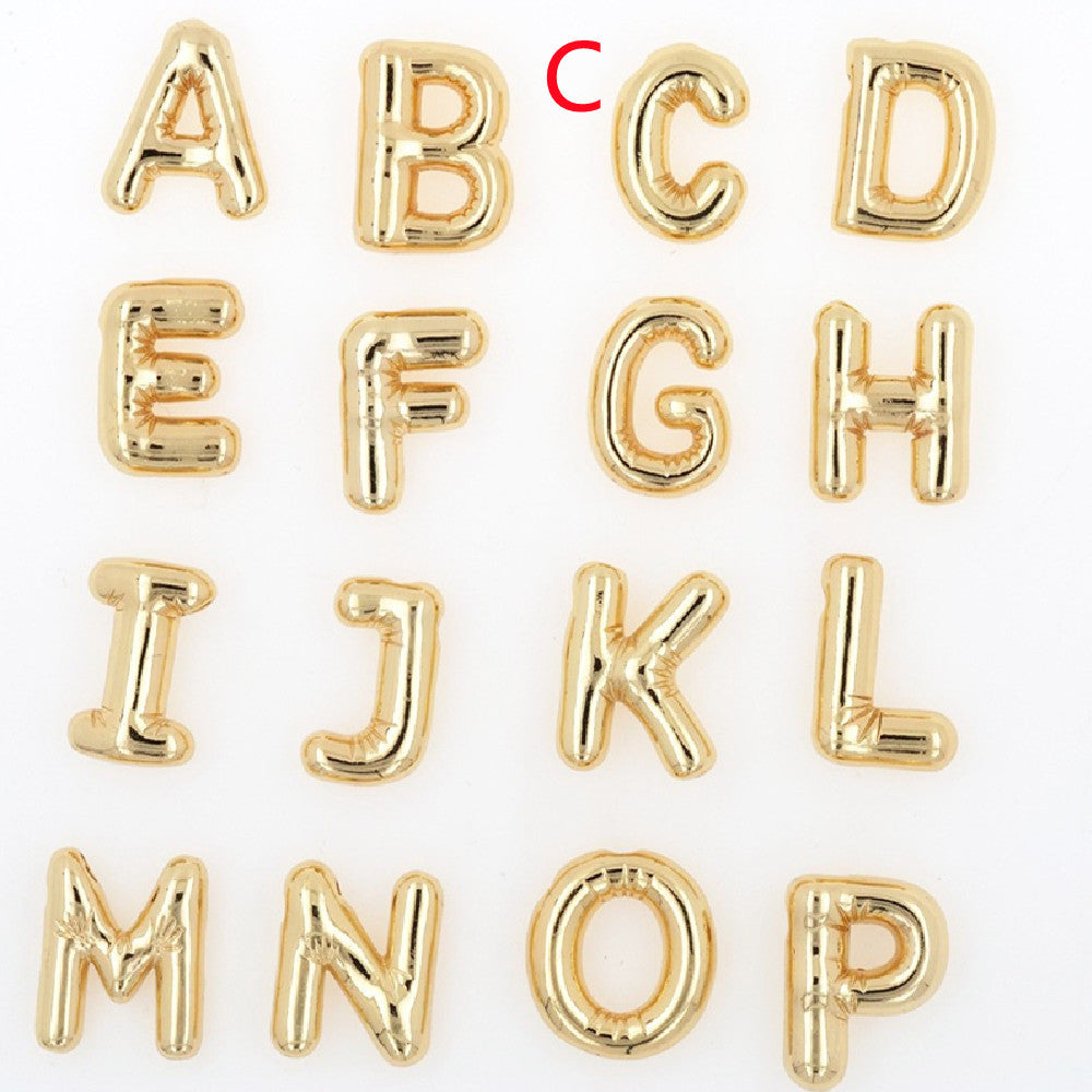 Pendentif Brillance Initiale Cuivre Étincelant - 26 Lettres