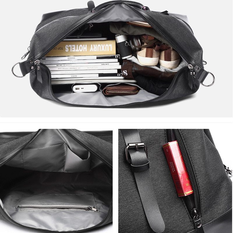 Sac de Voyage Homme Oxford Résistant Eau - Grande Capacité