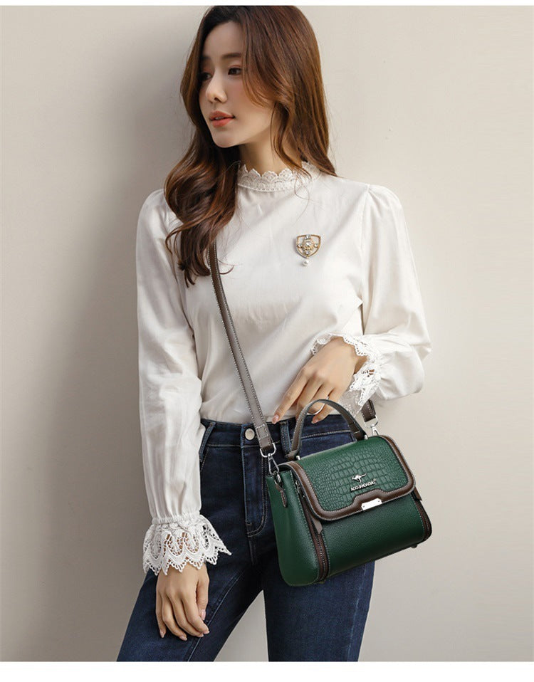 Sac Bandoulière Femme PU Carré 600g - Crossbody Compact