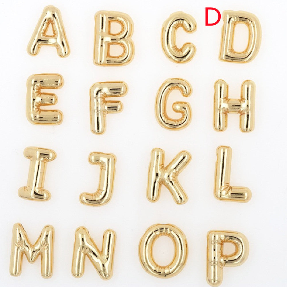 Pendentif Brillance Initiale Cuivre Étincelant - 26 Lettres
