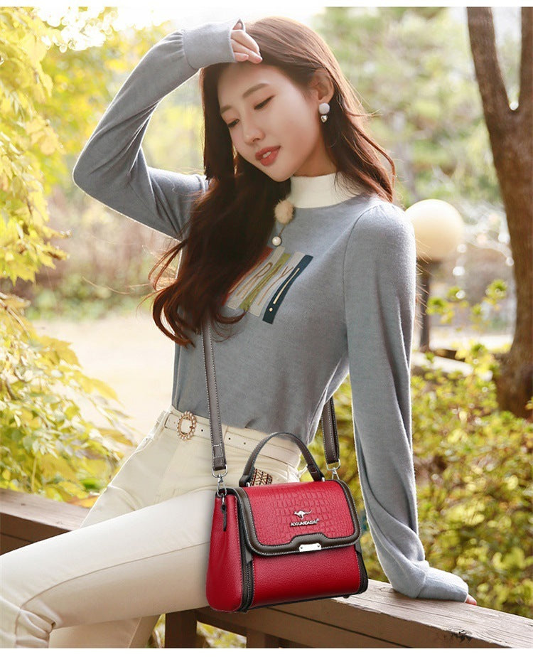 Sac Bandoulière Femme PU Carré 600g - Crossbody Compact