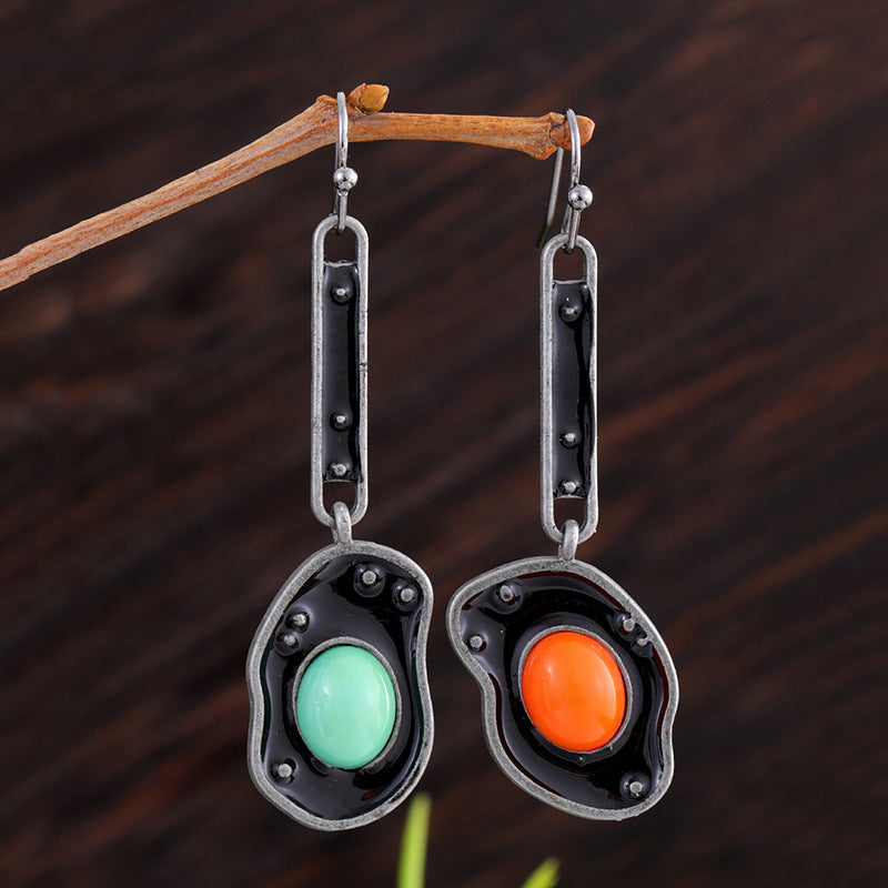Boucles d'Oreilles Asymétriques 20g - Formes Géométriques Variées