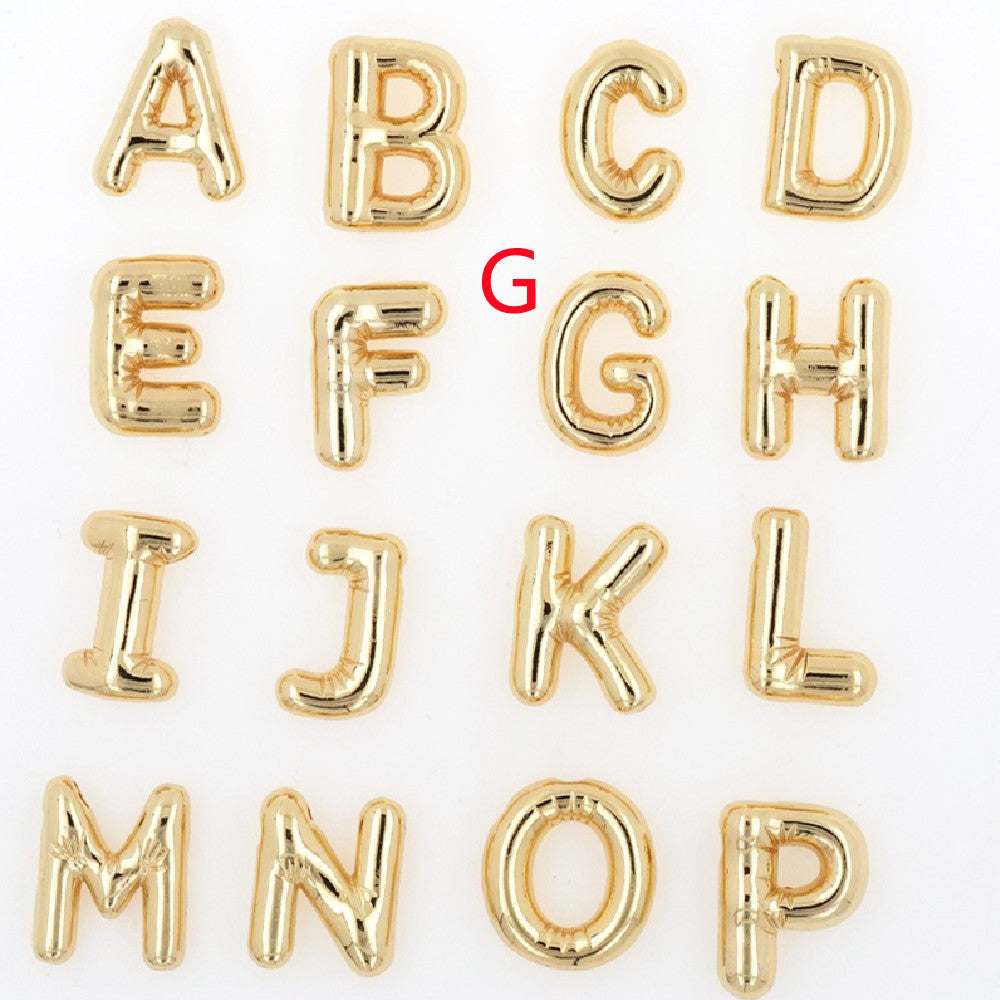 Pendentif Brillance Initiale Cuivre Étincelant - 26 Lettres