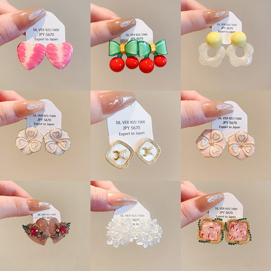 Boucles d'Oreilles Romantiques Cœur Nœud 20g