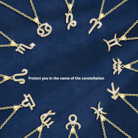 Collier Argent Sterling S925 11g - 12 Constellations Zodiacales