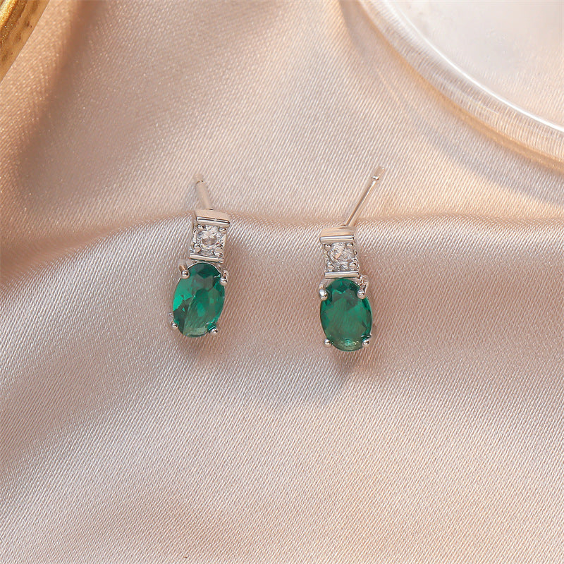 Boucles d'Oreilles Cristal Cuivre Plaqué 11g - Formes Géométriques